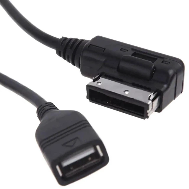 Alt view image 3 of 7 - AJMRTC MediaIn AMI MDI USB AUX Flash Drive Adapter Cable, Car Audio Interface Cord Compatible with VW Audi 2014 A4 A6 Q5 Q7, Support USB Flash Drive Music Playback & AUX Audio Input for Vehicle Stere