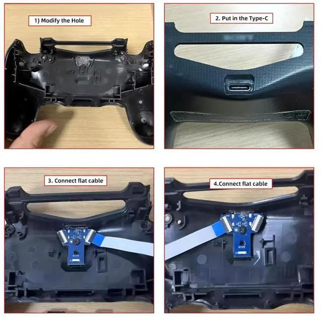 Alt view image 5 of 7 - AJMRTC DIY Solderon TypeC Female Socket Module, Replacement MicroUSB 5Pin Connector Repair Part Board for JDS040 JDS050 JDS055 Controller, Weldable USBC Port Modification Repair Accessory