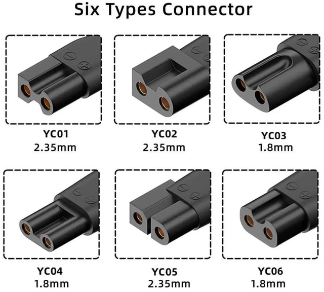 Alt view image 4 of 7 - AJMRTC 6Pcs Set Female USBC to DC 5V 2Pin Power Charge Adapter, USBC Input to 2Pin DC Charging Converter for Electric Hair Clipper Beard Trimmer Shaver Beauty Instrument DIY Power Supply Modificati