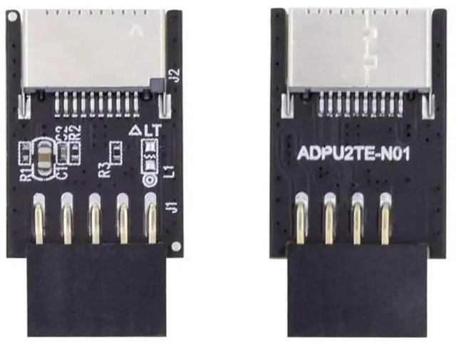 Alt view image 5 of 7 - AJMRTC USB 3.1 Front Panel Socket KeyA TypeE to USB 2.0 9Pin 10Pin Mainboard Header Male Extension Adapter, Internal Motherboard Converter for Desktop PC Case FrontPanel Port Mod & Upgrade
