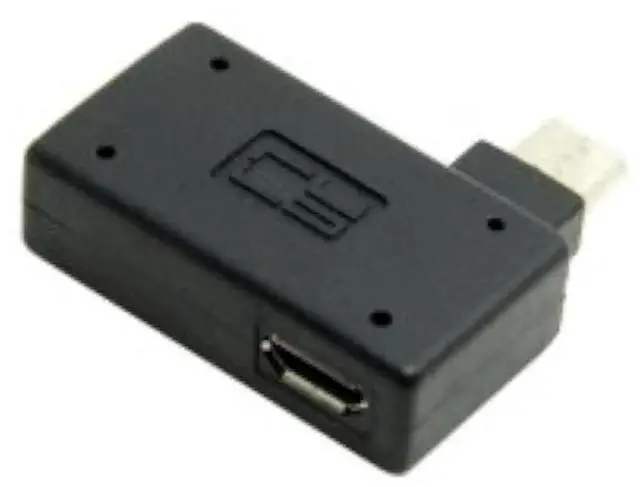 Main image of AJMRTC 90 Degree RightAngle Micro USB 2.0 OTG Host Adapter with USB Power Supply, OTG Converter for Galaxy S3 S4 S5 Note2 Note3, Android Cell Phones and Tablets Peripheral Connection