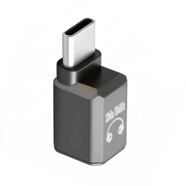 Main image of AJMRTC USBC to 3.5mm Headphone Jack Adapter, Builtin DAC Chip Supports HiRes 32Bits 384KHz HiFi Sound Quality, TypeC to 3.5mm AUX Audio Dongle for USBC Devices