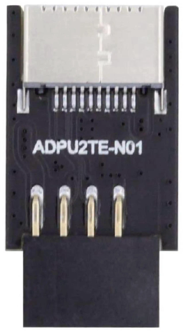 Alt view image 7 of 7 - AJMRTC USB 3.1 TypeE KeyA Front Panel Socket to USB 2.0 9Pin 10Pin Male Motherboard Header Adapter, Internal PCBA Extension Converter for Desktop Case FrontPanel USBC DIY Installation