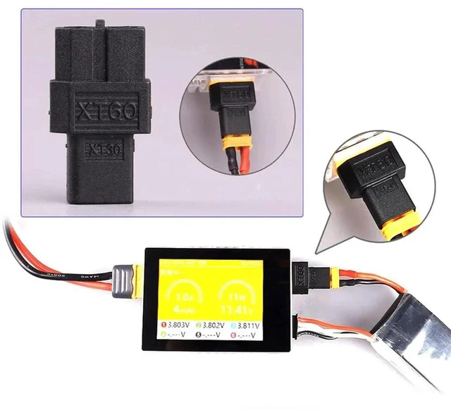Alt view image 5 of 7 - AJMRTC XT60 Female to XT30 Male Adapter, SC100 Fast Charging Protocol Connector for RC Lipo Battery, Quadcopter Multicopter Aeromodelling DIY Power Conversion Accessory