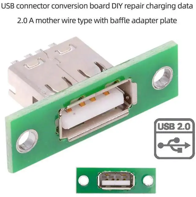Alt view image 4 of 7 - AJMRTC 5Pcs Set Reversible USB TypeA Female Connector, PanelMount SolderType Socket Jack, DIY OEM Replacement Plug for Electronic Project, Device Repair and Custom Hardware Modification