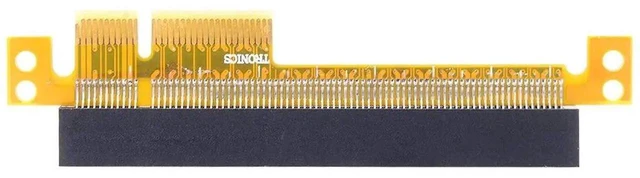 Alt view image 2 of 7 - AJMRTC PCIE 4X to 16X Riser Card Adapter, Male to Female PCIe Express Extender Converter for Desktop Motherboard, GPU Expansion, Server Storage and PC DIY Modification