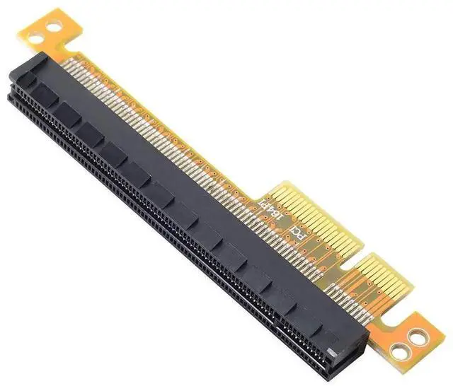 Alt view image 4 of 7 - AJMRTC PCIE 4X to 16X Riser Card Adapter, Male to Female PCIe Express Extender Converter for Desktop Motherboard, GPU Expansion, Server Storage and PC DIY Modification