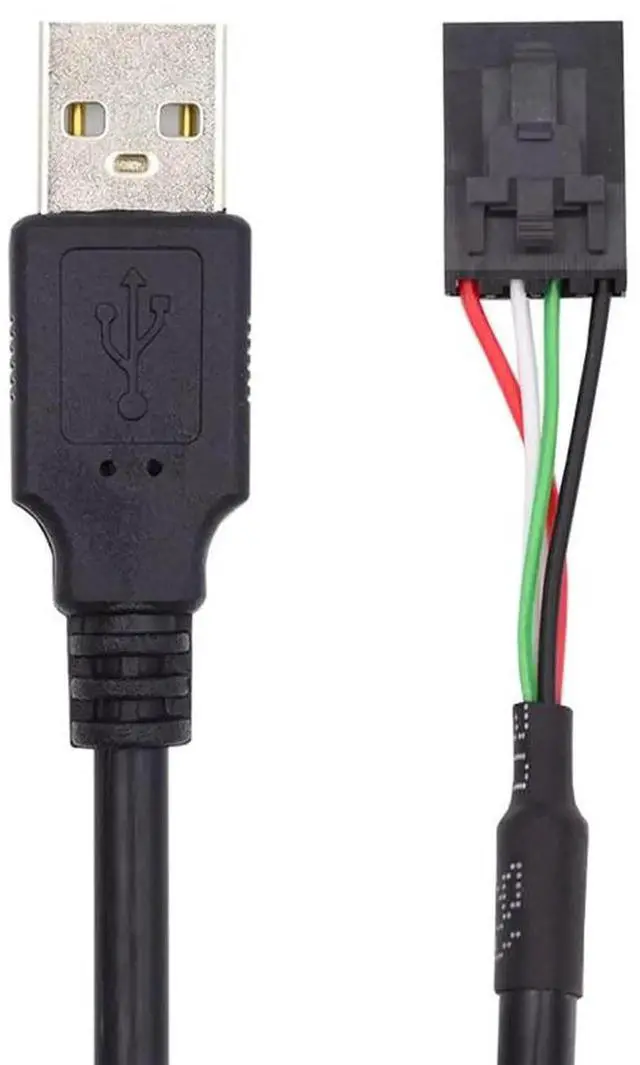 Alt view image 4 of 7 - AJMRTC USB 2.0 TypeA Male to 2Port Female Hub Adapter, 9Pin Motherboard Header Extension Port Multiplier for Desktop PC Internal USB Expansion and Hardware DIY Modification