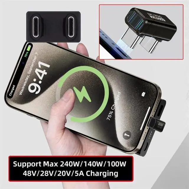 Alt view image 4 of 7 - AJMRTC UShape Back Angled USB5.0 Male to Male Extension Adapter,80Gbps Data,240W Fast Charging,16K 8K 5K Video,Compatible with USB4.0 Thunderbolt 3 4 5 for SpaceSaving PC Setup