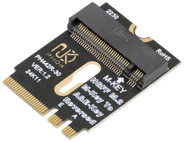 Main image of AJMRTC M.2 A+E Key 2230MM to NVME MKey Extension Adapter Card,Convert A+E Key Slot to NVME MKey Port,Supports 2230/2242/2260/2280MM NVME SSD for Motherboard Storage Expansion