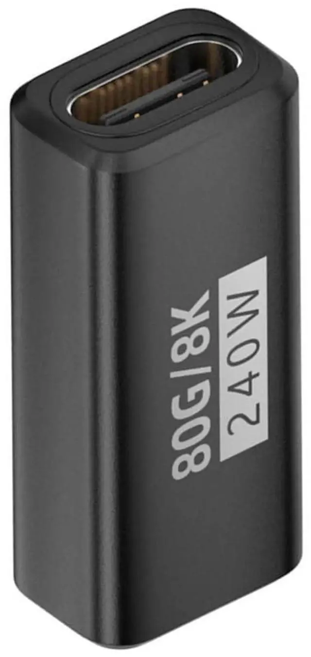 Main image of AJMRTC USB5.0 Female to Female Extension Adapter,80Gbps Data Transfer,240W PD Fast Charging,16K 8K 5K Video Output,Compatible with USB4.0 Thunderbolt 3 4 5 for USBC Cable Coupler
