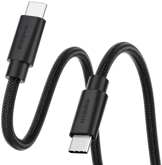 Main image of AJMRTC 0.8FT Wedge Joint Flexible USB4 TypeC Cable,80Gbps Data Transfer,240W Fast Charging,8K@60Hz Video Cord,Compatible with Thunderbolt 5 4 3,for iPhone 17 16 15 Pro Max,MacBook Pro Air