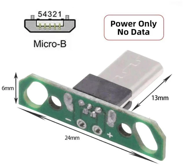 Alt view image 2 of 2 - AJMRTC 5Pcs/Set DIY OEM Micro USB2.0 Male Plug,13mm Long SolderType PCB Mount Connector,for Electronic DIY Modification,PCB Circuit Assembly and Hardware Repair