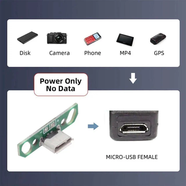 Alt view image 4 of 6 - AJMRTC 5Pcs/Set DIY OEM Micro USB2.0 Female Receptacle Socket,Flange PCB Mount SolderType Connector,for PCB Circuit Assembly,Device Port Replacement and Electronic Repair Projects