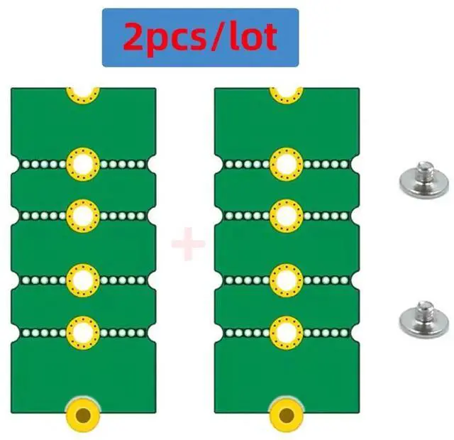 Alt view image 4 of 7 - AJMRTC 2Pcs/Lot NGFF M.2 NVMe MKey SSD Extension Adapter Board,Convert 2230 2242 2260 SSD to 2280 LongSize Form Factor for Motherboard M.2 Slot Installation