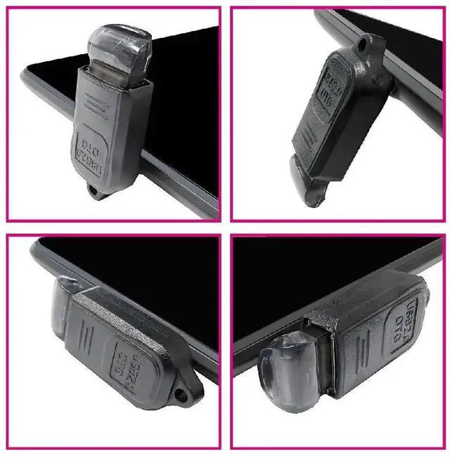 Alt view image 5 of 7 - AJMRTC 4Pcs 90 Degree Angled Mini USB Male to USB2.0 Female OTG Adapter,OnTheGo Connector for Keyboard,Mouse,Game Controller,Flash Drive and USB Splitter