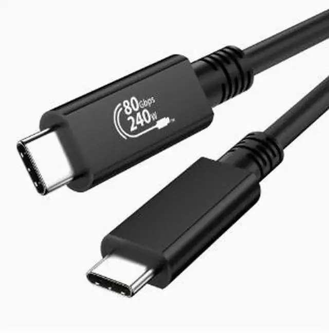 Main image of AJMRTC 0.5M Coaxial USB4 TypeC Cable,80Gbps UltraHighSpeed Data Cord,240W PD Fast Charging,4K@60Hz Video Support,for Docking Stations,Laptops and HighPerformance USBC Devices