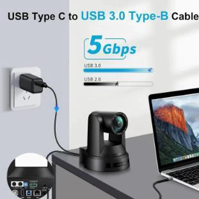 Alt view image 3 of 4 - AJMRTC 16.4FT GoldPlated USBC to USBB 3.0 Printer Cable,TypeC Male to USBB Male HighSpeed Cord,for Printer,Scanner,External Hard Drive and USBB Powered Industrial Peripheral Devices