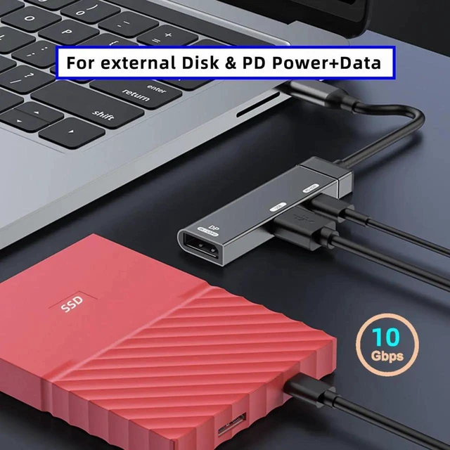 Alt view image 5 of 7 - AJMRTC 3in1 USBC Hub Multiport Adapter,USBC to DisplayPort 4K@120Hz,USB 3.0 10Gbps Data Port,USBC PD 60W Fast Charging Dock for Laptops,Tablets,Smartphones with USBC Port