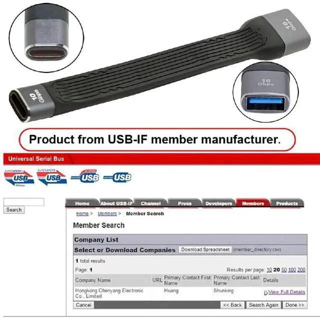Alt view image 6 of 7 - AJMRTC 13cm FPC Flat Slim OTG Extension Cable,USB3.1 TypeC Female to USB3.0 TypeA Female 10Gbps HighSpeed Data Cord for Laptops,Smartphones,USBC Peripheral Connection