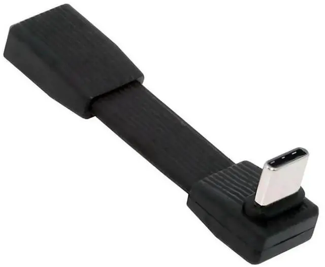 Main image of AJMRTC 51MM UpAngled 90Degree FPC Flat Slim USBC Male to Female Extension Cable,USB5.0 80Gbps,240W PD Charging,16K 8K@60Hz 5K Video for USB4 Thunderbolt 3/4/5 Laptops,SSD Docks