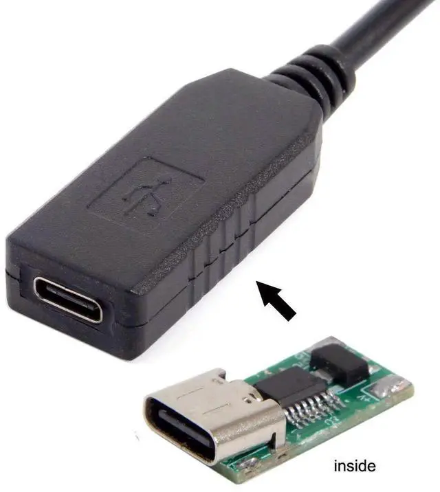 Alt view image 4 of 7 - AJMRTC USB3.1 TypeC to Rectangle 11.0x4.5mm PD Trigger Emulator Charging Cable,PD Decoy Power Cord for Lenovo ThinkPad X1 Carbon and Laptops with 11.0×4.5mm Rectangle Power Jack