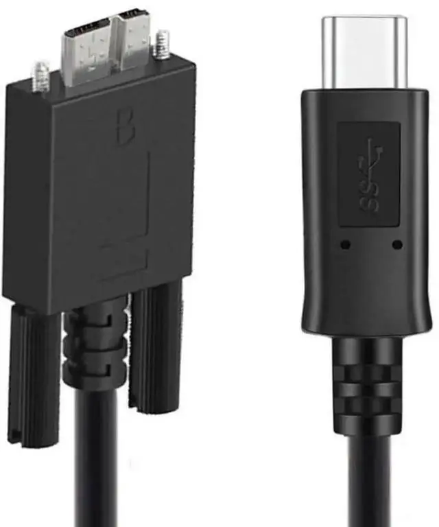 Main image of AJMRTC ScrewMount USBC to Micro USB 3.0 Data Cable,5Gbps HighSpeed Transfer Cord for Industrial Cameras,Portable Hard Drives,MassStorage Devices,FixedInstallation Industrial Equipment
