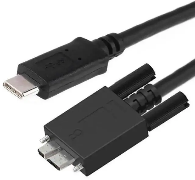 Alt view image 2 of 5 - AJMRTC ScrewMount USBC to Micro USB 3.0 Data Cable,5Gbps HighSpeed Transfer Cord for Industrial Cameras,Portable Hard Drives,MassStorage Devices,FixedInstallation Industrial Equipment