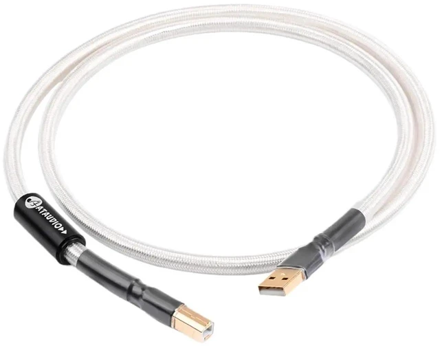 Alt view image 3 of 5 - ATAUDIO HiFi Professional USB Audio Cable,7N OCC SilverPlated TypeA to TypeB USB Cable for DAC,Amplifier,Computer,HiRes Digital Audio System
