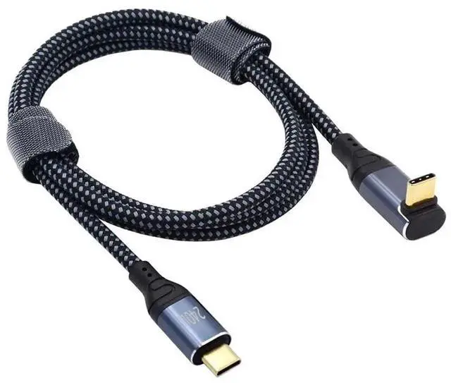 Alt view image 4 of 7 - AJMRTC 100cm 90 Degree UpDown Angled USBC Cable, 240W PD 48V 5A Fast Charging Cord, 480Mbps Data Transfer, Backward Compatible with 100W USBC Charging for Laptops, Tablets and USBC Devices