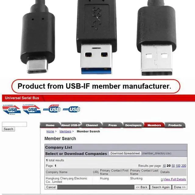 Alt view image 5 of 7 - AJMRTC 2Pack TypeC to USB3.0 & USB2.0 Dual YCable,USBC Male to Dual USBA Male Power Data YSplitter Cord for External Hard Drives,Laptops,Portable Storage Devices