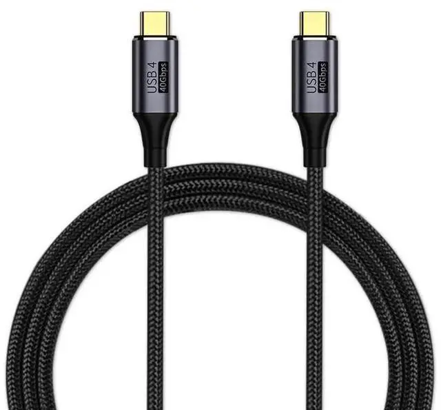 Main image of AJMRTC USB4 Thunderbolt 4 Cable 3.9FT(1.2M),40Gbps HighSpeed USBC Cable,100W PD Fast Charging,8K@60Hz Video Cord for Laptop,eGPU,Docking Station,Monitor