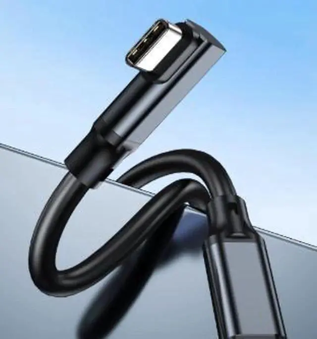 Alt view image 2 of 3 - AJMRTC 5M RightAngle USBC to USBC VR Link Cable,USB3.2 Gen 2x2 20Gbps HighSpeed Data Cord,8K@60Hz Video Output for VR Headset,Gaming PC,External Storage Peripherals