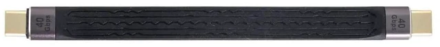 Alt view image 4 of 7 - AJMRTC 13cm Flat Slim FPC USB4 TypeC Male to Male Cable,40Gbps Data Transfer,100W PD Fast Charging,8K Video Output,Short Flexible Flat Cord for Laptop,Phone,SSD Docking Station