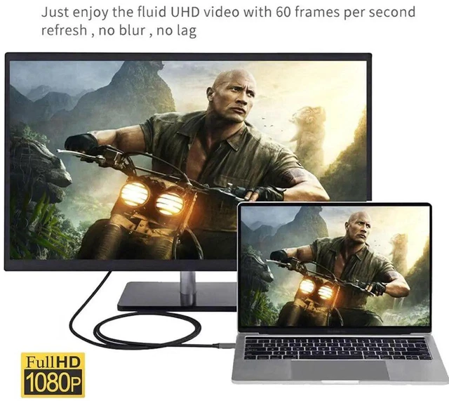 Alt view image 4 of 7 - AJMRTC USBC to DVI Cable 1.8M, USB3.1 TypeC Male Source to DVID Male 1080P@60Hz Video Cord for Laptop, Connect USBC Host to DVI Monitor Display, DP Alt Mode Required