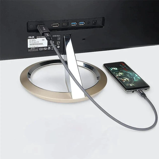 Alt view image 5 of 7 - AJMRTC USBC Female Source to Mini DisplayPort Sink Adapter Cable, 10Gbps Bandwidth 100W PD PassThrough, 4K@60Hz 1080P HD Video Converter for Laptops, Tablets, Smartphones, DP Alt Mode Mandatory