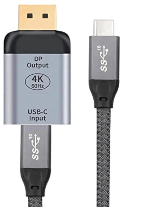 Main image of Chenyang USBC Female Source to DisplayPort Sink Adapter Cable,10Gbps Bandwidth 100W PD PassThrough,4K@60Hz 1080P HDTV Video Converter for Laptops,Tablets,Smartphones,DP Alt Mode Required