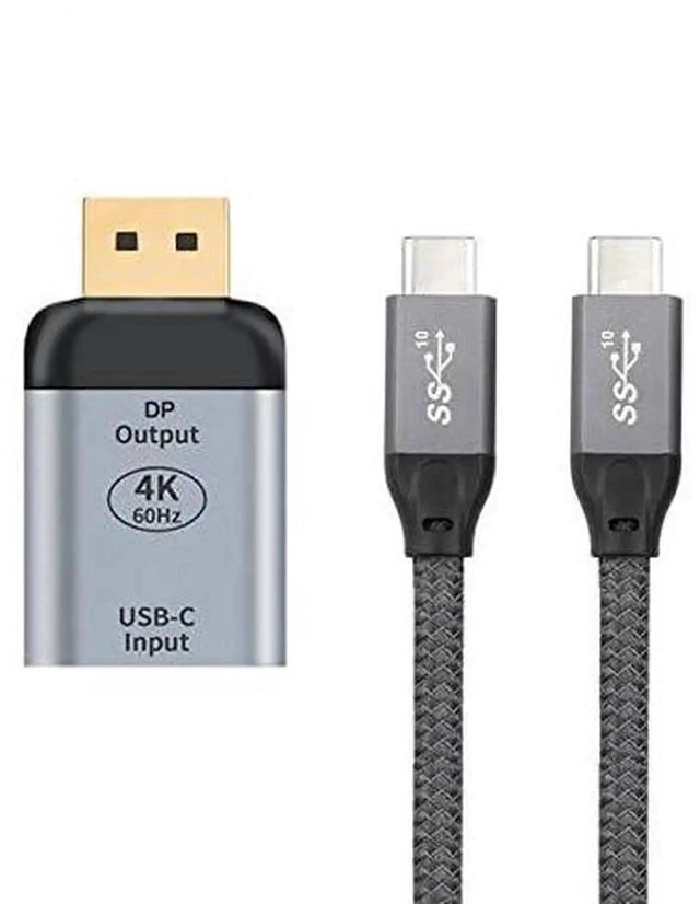 Alt view image 6 of 7 - Chenyang USBC Female Source to DisplayPort Sink Adapter Cable,10Gbps Bandwidth 100W PD PassThrough,4K@60Hz 1080P HDTV Video Converter for Laptops,Tablets,Smartphones,DP Alt Mode Required