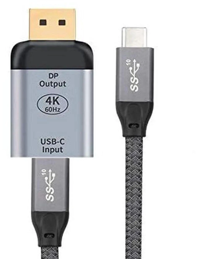 Alt view image 4 of 7 - Chenyang USBC Female Source to DisplayPort Sink Adapter Cable,10Gbps Bandwidth 100W PD PassThrough,4K@60Hz 1080P HDTV Video Converter for Laptops,Tablets,Smartphones,DP Alt Mode Required