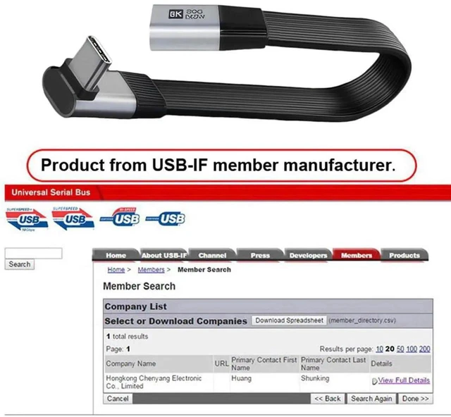 Alt view image 3 of 7 - AJMRTC USB5.0 Flat Slim FPC UpAngled 90Degree USBC Male to Female Extension Cable 20CM,80Gbps 240W PD Charging,16K@60Hz 8K 5K Video,Compatible with 40Gbps USB4.0,Thunderbolt 3/4/5