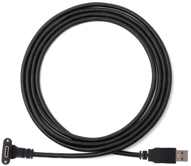 Alt view image 7 of 7 - AJMRTC DualScrew Locking USBC to USB3.0 Data Cable 500CM, USB3.1 ScrewLock TypeC Cord for Quest Link VR Headset, Secure VibrationResistant Connection for VR Streaming & Game Play