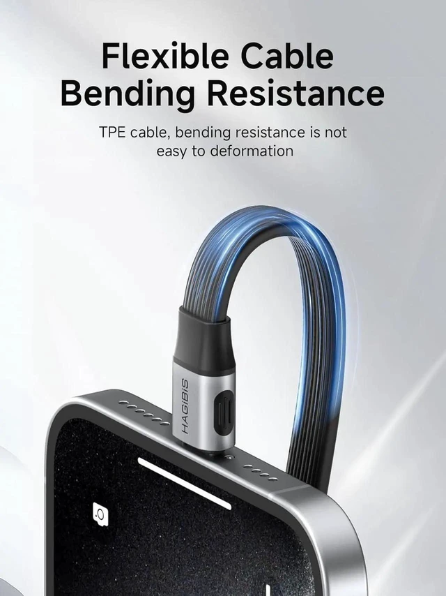 Alt view image 7 of 7 - AJMRTC USB4 V2.0 USBC Cable 1.64FT, 80Gbps 240W PD Fast Charging, 8K@60Hz Video Output, Thunderbolt 5/4 Compatible for iPhone 17 16 15 Pro Max, iPad, External SSD, USBC Laptops