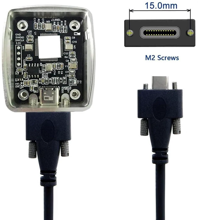 Alt view image 5 of 7 - AJMRTC 3m PanelMount DualScrew Locking USBC to USB3.0 TypeA Cable, USB3.1 Gen1 5Gbps Industrial Data Cord, AntiVibration Secure Connection for Machine Vision Cameras Industrial Equipment