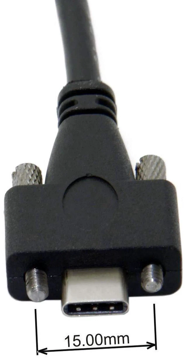 Alt view image 4 of 7 - AJMRTC 3m PanelMount DualScrew Locking USBC to USB3.0 TypeA Cable, USB3.1 Gen1 5Gbps Industrial Data Cord, AntiVibration Secure Connection for Machine Vision Cameras Industrial Equipment