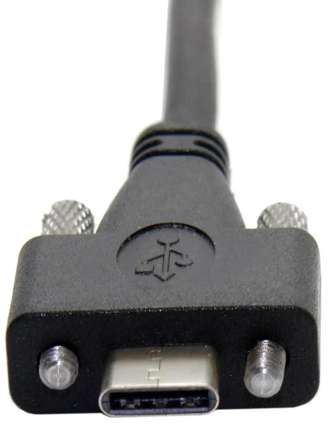Alt view image 2 of 7 - AJMRTC 3m PanelMount DualScrew Locking USBC to USB3.0 TypeA Cable, USB3.1 Gen1 5Gbps Industrial Data Cord, AntiVibration Secure Connection for Machine Vision Cameras Industrial Equipment