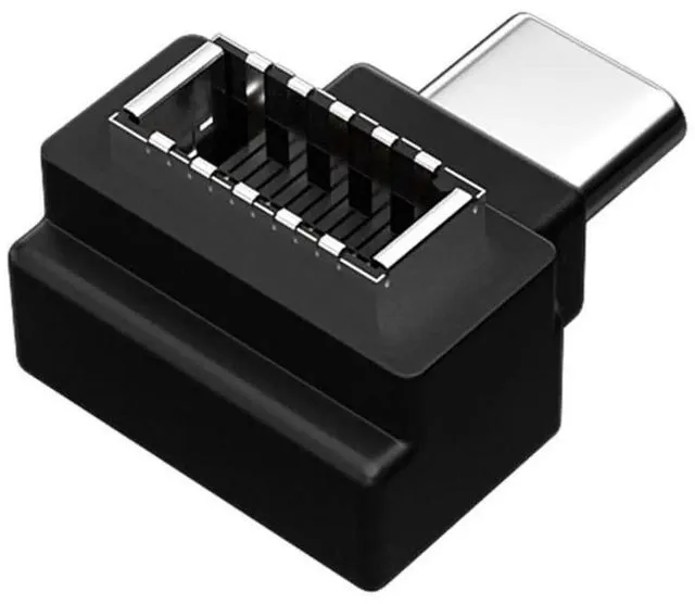 Alt view image 5 of 7 - AJMRTC 3Pcs USB 3.1 Front Panel Header TypeE Female to Male TypeA & TypeC Angled Adapter, Motherboard Internal Extension Data Connector for PC Case Front Panel DIY Modification