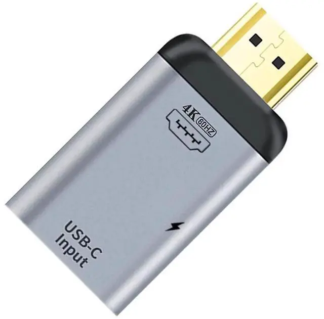 Main image of AJMRTC USBC Female Source to HDMI Sink HDTV Adapter with PD Power PassThrough, 4K@60Hz 1080P Video Output Converter for Smartphone, Laptop, Tablet, Mirror Screen to HD Monitor Projector