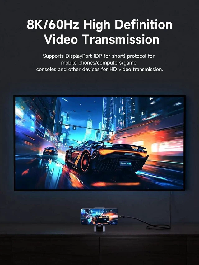 Alt view image 2 of 7 - AJMRTC USB4 V2 USBC to USBC Cable 1.6ft Black, 80Gbps 240W PD Fast Charging 8K@60Hz Video Cord for iPhone 17 16 Pro Max, iPad Pro, Thunderbolt 5/4/3, MacBook Pro