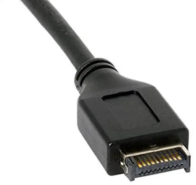 Alt view image 2 of 4 - AJMRTC 50cm USB 3.1 Front Panel Header to USB 3.0 TypeA Female Panel Mount Extension Cable, Internal PC Chassis Adapter Cord for Cabinet DIY Equipment Installation