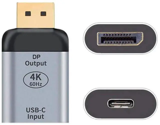 Alt view image 3 of 7 - Chenyang USBC Female Source to DisplayPort DP Sink Adapter, 4K@60Hz 1080P Video HDTV Converter for USBC Tablet, Smartphone and Laptop External Display Output